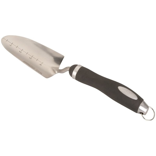 Landscapers Select Garden/Transplanting Trowel, 5-1/4 in L Blade, 2-3/4 in W Blade, Stainless Steel Blade - GT930BS