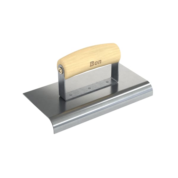 Bon Tool Edger, Stainless Steel 8" X 4", 3/4" Radius X 7/8" Lip Wood Handle - 12-465