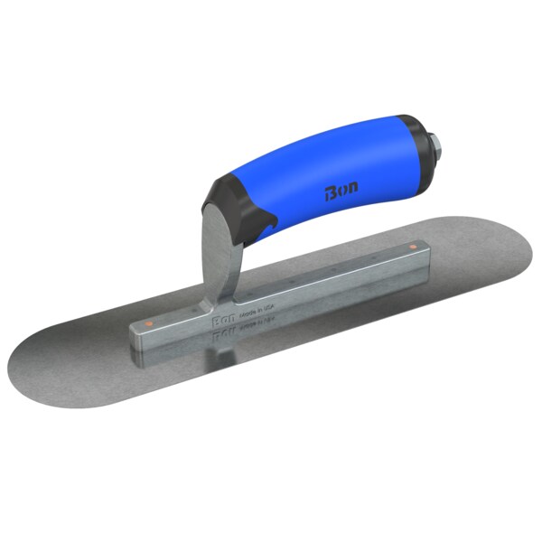 Steel City Trowels By Bon Bon 67-204 Pool Trowel, Carbon Steel, 12 X 3, Comfort Grip - 67-204