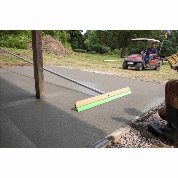 Marshalltown Wood Backed Concrete Brooms, Nylon Concrete Broom, Texture Broom, 48 inch Broom - 6562