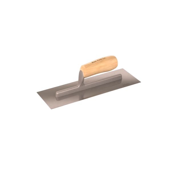 Bon Tool Bon 82-290 Concrete Trowel, Steel 12" X 4" Wood Handle - 82-290