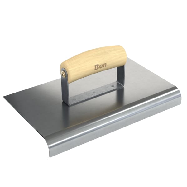 Bon Tool Edger, Stainless Steel 10" X 6", 3/4" Radius X 1" Lip Wood Handle - 12-464