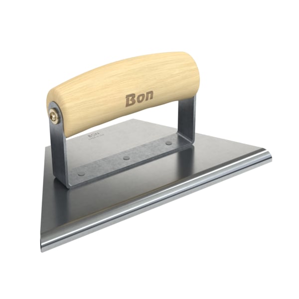 Bon Tool Tapered Edger, 8" To 3", 1/4" Radius 3/8" Lip Wood Handle - 12-830