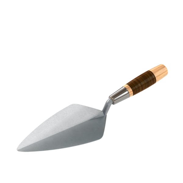 Bon Tool Bon 72-515 Brick Trowel Forged 9" Narrow London Leather Handle - 72-515