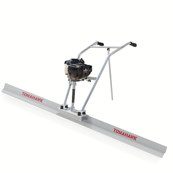 Tomahawk Power 37.7cc Gas Concrete Power Screed and 10ft Aluminum Board Straight Edge - TVSA-T + TSB10-E