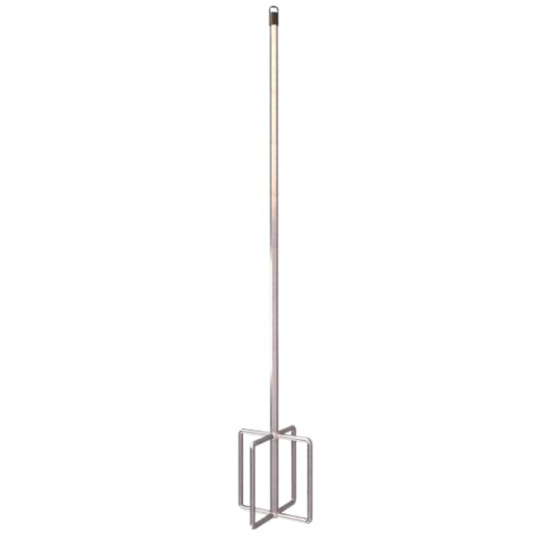 Bon Tool Egg Beater Mixer, Plated 5" Diameter, 30" Hex Shaft - 15-393