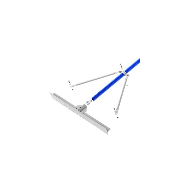 Bon Tool Asphalt Lute Rake, Aluminum 36", 8 Foot Aluminum Handle - 22-236