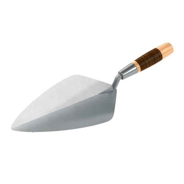 Bon Tool Bon 72-615 Brick Trowel Forged 11" Wide London Leather Handle - 72-615