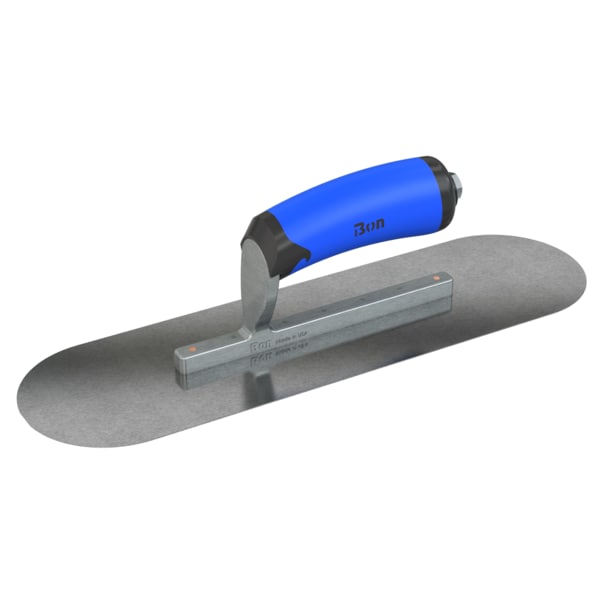 Steel City Trowels By Bon Bon 67-206 Pool Trowel, Carbon Steel, 14 X 4, Comfort Grip - 67-206