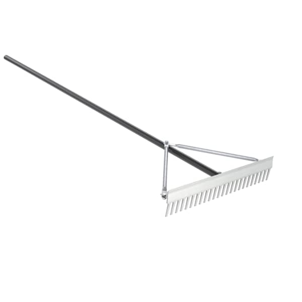 Bon Tool Bon 84-213 Yard Prep Rake, 24", 72" Aluminum Handle - 84-213