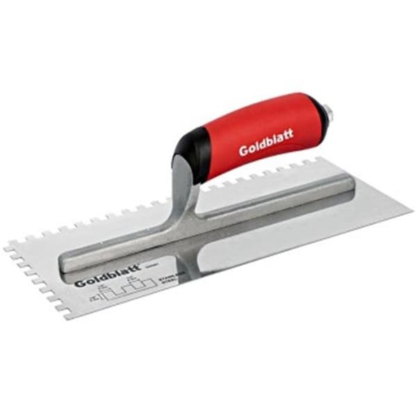 Goldblatt Goldblatt 250434 0.25 in. Square Notch Trowel - 250434