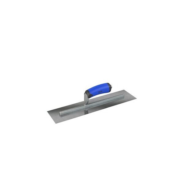Steel City Trowels By Bon Finish Trowel, Square, Carbon Steel, 18 X 5, Comfort Grip - 67-242