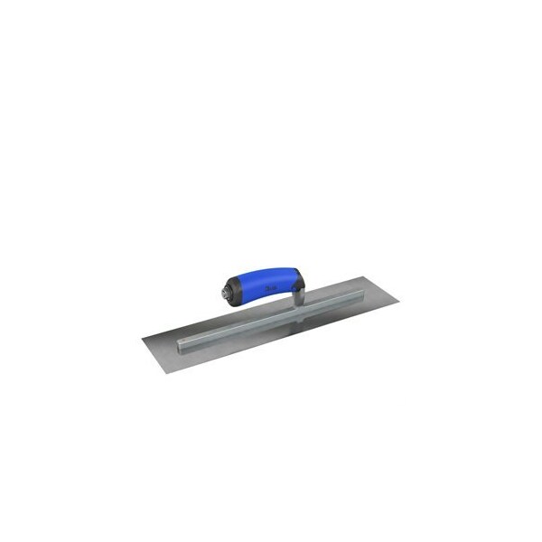 Steel City Trowels By Bon Finish Trowel, Square, Carbon Steel, 18 X 5, Comfort Grip - 67-242