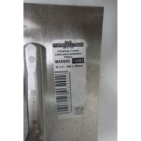 Marshalltown FINISHING TROWEL 10IN X 4IN OTHER HAND TOOL - MXS55D