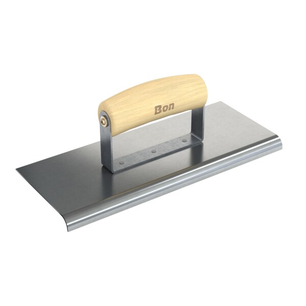 Bon Tool Edger, Stainless Steel 10" X 4", 3/8" Radius X 1/2" Lip Wood Handle - 12-459