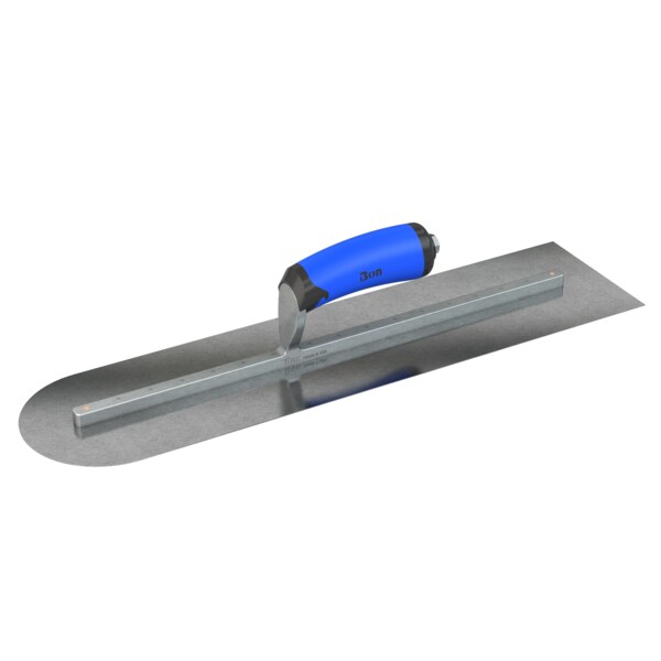 Steel City Trowels By Bon el, Square/Round End, Carbon Steel, 20 X 5, Comfort Grip - 67-264