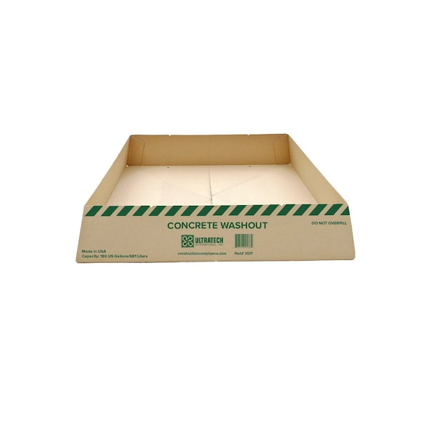 Ultratech Ultra-Concrete Washout Berm, Brown, 60" L - 3517