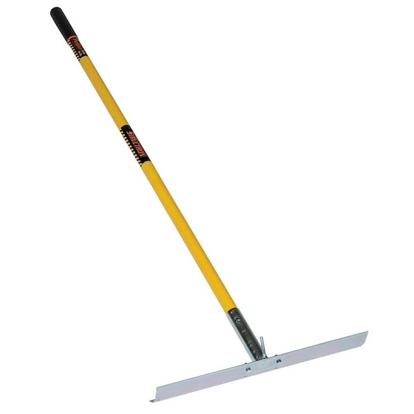 Structron S600 Power Series Concrete Placer Tool with Hook, 61 in OAL, 314 in L Tine, Fiberglass Handle - 73310
