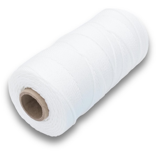 Marshalltown Mason's Line, Archaeology Line Twisted Nylon, 1000 feet Line, #18, White - 629