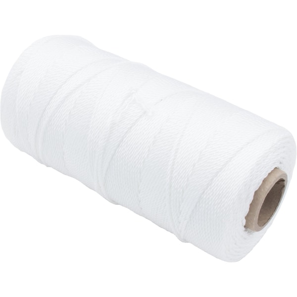Marshalltown Mason's Line, Archaeology Line Twisted Nylon, 1000 feet Line, #18, White - 629