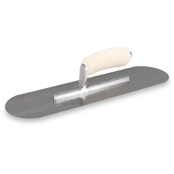 Marshalltown Pool Trowel, Carbon Steel, Concrete Trowel, 16 x 4 1/2 inch Trowel, 8 Rivets - SP16