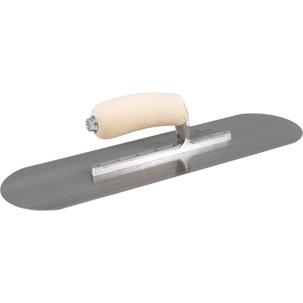 Marshalltown Pool Trowel, Carbon Steel, Concrete Trowel, 16 x 4 1/2 inch Trowel, 8 Rivets - SP16