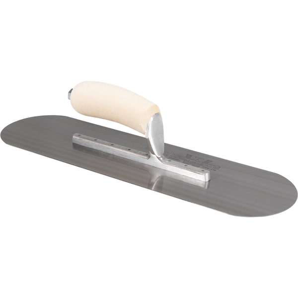 Marshalltown Pool Trowel, Carbon Steel, Concrete Trowel, 16 x 4 1/2 inch Trowel, 8 Rivets - SP16