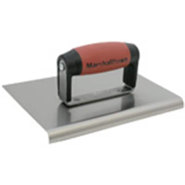 Marshalltown Concrete Hand Edger, Stainless Hand Edger, Straight End Edger, 8 x 6 inch Edger, 3/8 inch Radius - 185SSD