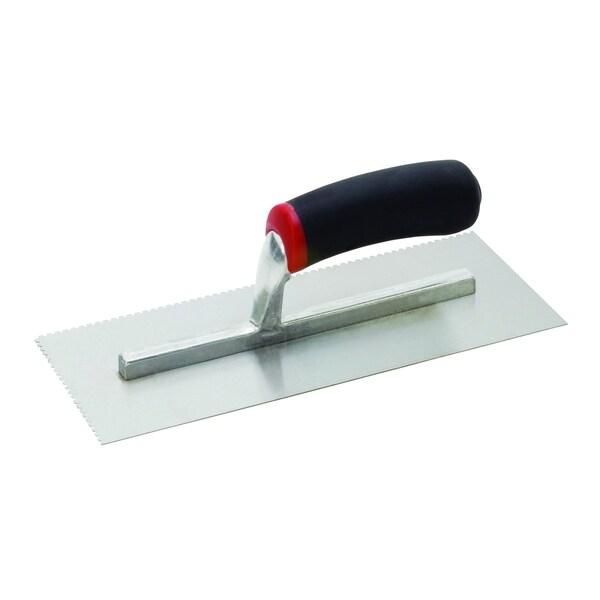 Hyde Hyde MaxxGrip 4-1/2 in. W X 11 in. L Carbon Steel V Notched Trowel - 19032