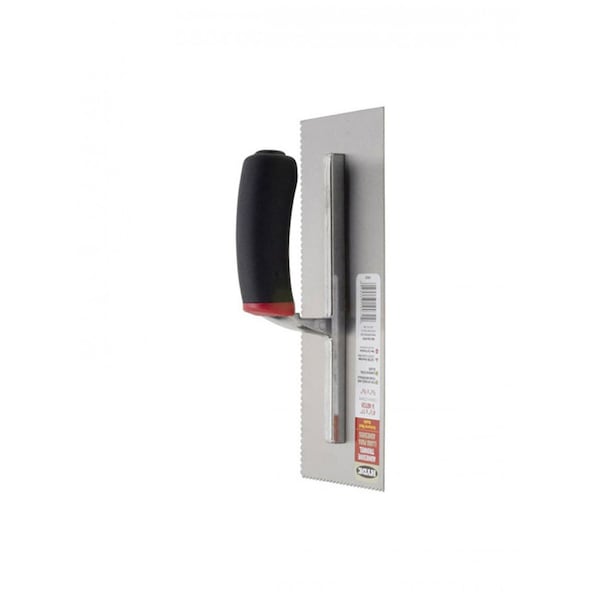 Hyde Hyde MaxxGrip 4-1/2 in. W X 11 in. L Carbon Steel V Notched Trowel - 19032