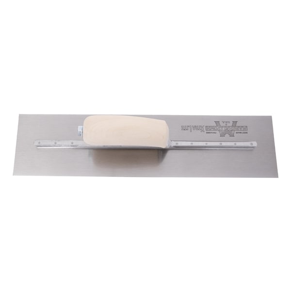 Marshalltown Concrete Finishing Trowel, High Carbon Steel Trowel, Concrete Trowel, 16 x 4 inch Trowel - MXS66