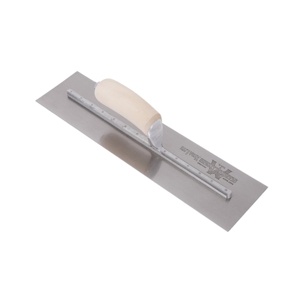Marshalltown Concrete Finishing Trowel, High Carbon Steel Trowel, Concrete Trowel, 16 x 4 inch Trowel - MXS66