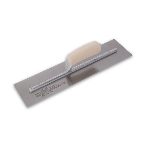 Marshalltown Concrete Finishing Trowel, High Carbon Steel Trowel, Concrete Trowel, 16 x 4 inch Trowel - MXS66
