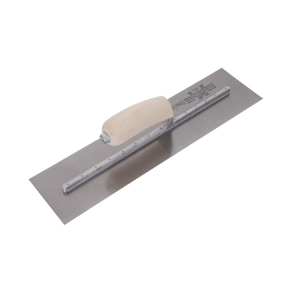 Marshalltown Concrete Finishing Trowel, High Carbon Steel Trowel, Concrete Trowel, 16 x 4 inch Trowel - MXS66