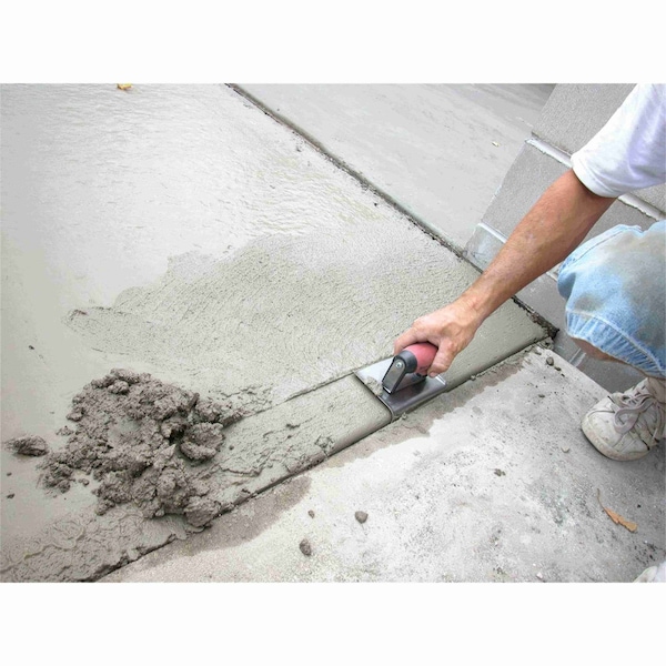 Marshalltown Concrete Hand Edger, Stainless Steel Hand Edger, Curved End Edger, 6 x 4in. Edger, 1/2in. Radius - 138SSD