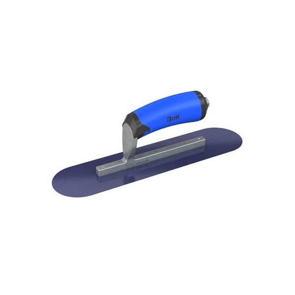 Bon Tool Blue Steel Pool Trowel - 12" x 3-1/2" with Comfort Wave Handle - 67-162