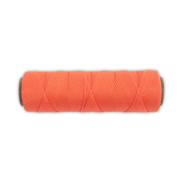 Marshalltown Mason's Line, Archaeology Line, Braided Nylon, 500 feet Line, #18, Orange - ML338