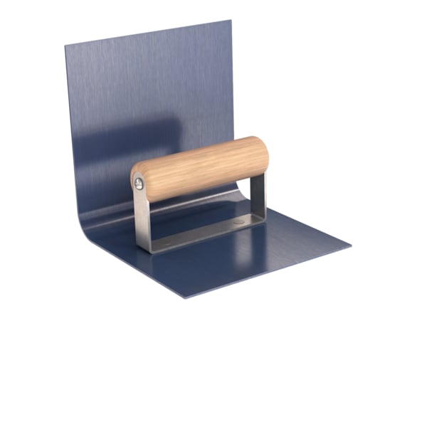 Bon Tool Step Tool, Inside Blue Steel 6" X 6", 3/4" Radius 6" Lip Wood Handle - 82-232