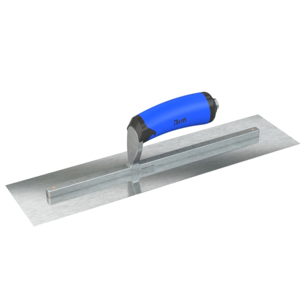 Steel City Trowels By Bon Finish Trowel, Square, Razor Stainless, 16 X 4, Comfort Grip - 67-312