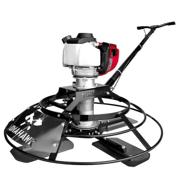 Tomahawk Power 30in Honda Portable Concrete Power Trowel with 18ft Bull Float Handle 1.6HP GX35 Engine - JXPT30H