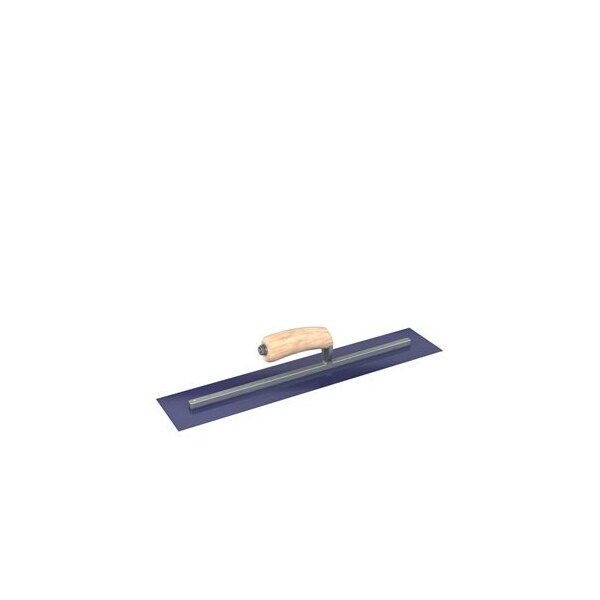 Steel City Trowels By Bon Bon 66-184 Finish Trowel, Square, Blue Steel, 20 X 4, Wood - 66-184