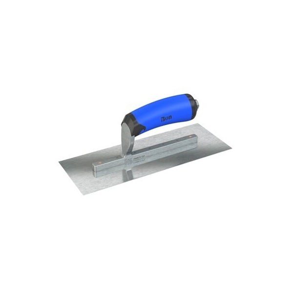 Bon Tool Razor Stainless Steel Finishing Trowel - Square End - 10.5" x 4.5" with Comfort Wave Handle - 67-301