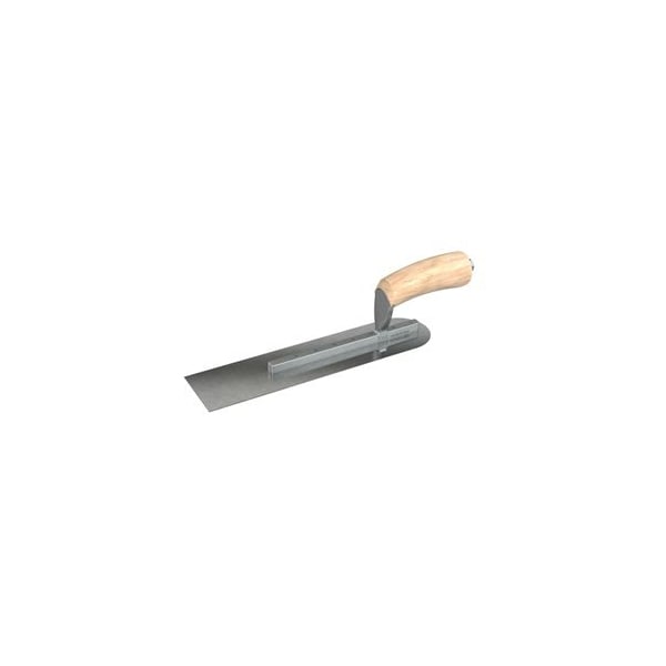 Bon Tool Carbon Steel Pipe Trowel - 12" x 3" with Camel Back Wood Handle - 66-257