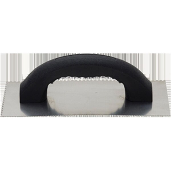 Hyde Industrial Blade Solutions 19060 4.25 x 9.25 in. U-Notch Adhesive Trowel Steel Blade - 9080