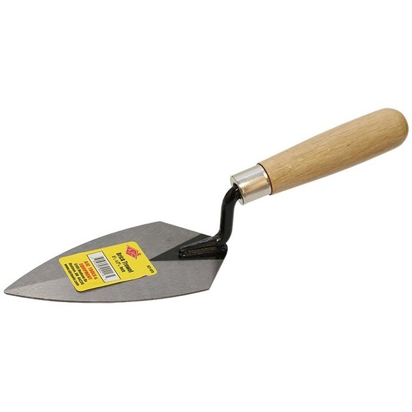 The Brush Man Pointing Trowel, 5-1/2” X 2-3/4” High Carbon Steel Blade, 12PK - TROWEL-PTG5-1/2
