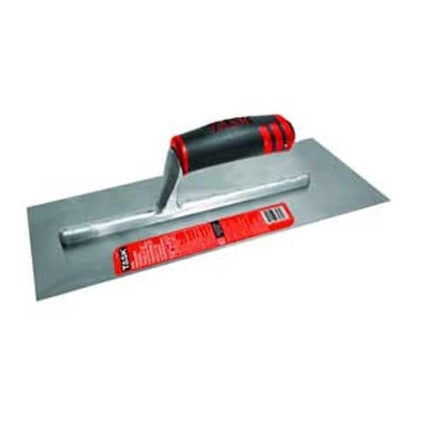 Task Tools 14 x 4 in. Professional Finishing Trowel with FlexFit Grip Handle - 241133