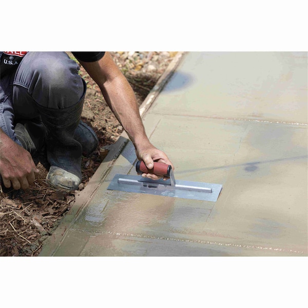 Qlt Concrete Finishing Trowel, Stainless Steel, 14 x 4 inch Trowel - FT144