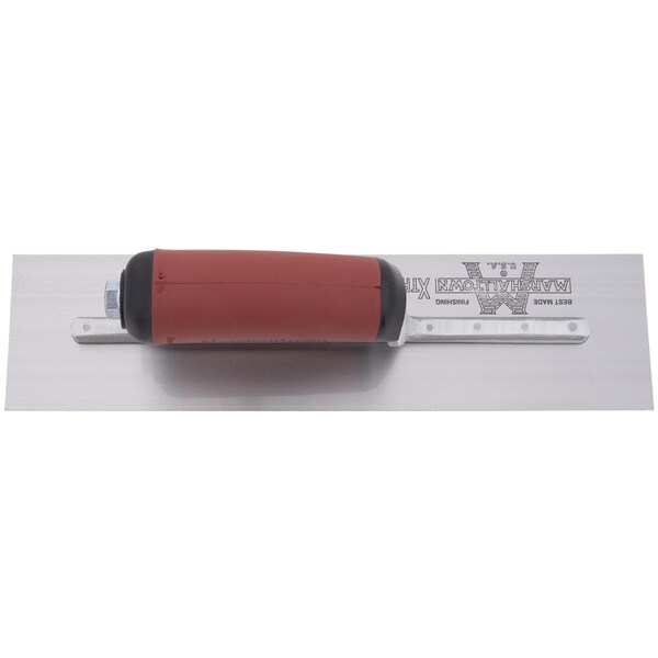Marshalltown Concrete Finishing Trowel, High Carbon Steel Trowel, Concrete Trowel, 12 x 3 inch Trowel - MXS56D