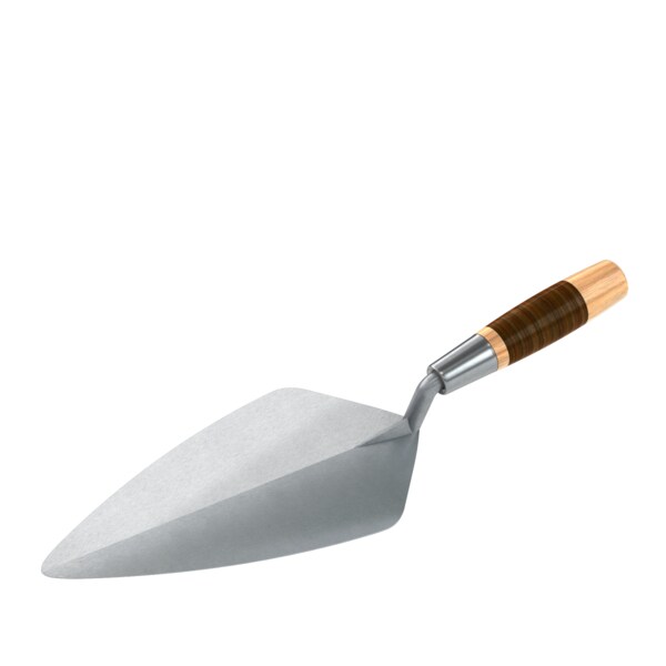 Bon Tool Bon 72-555 Brick Trowel Forged 11" Narrow London Leather Handle - 72-555