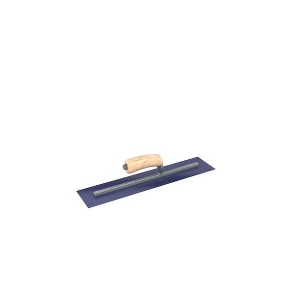 Steel City Trowels By Bon Bon 66-182 Finish Trowel, Square, Blue Steel, 18 X 4, Wood - 66-182